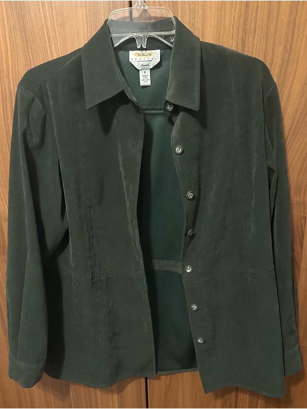 Talbots Petite Faux Suede Jacket
